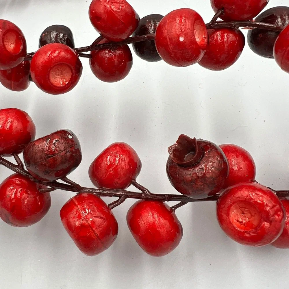 Berry Garland Unisex 6ft Red NWOT Faux Pomegranate Holiday Decor